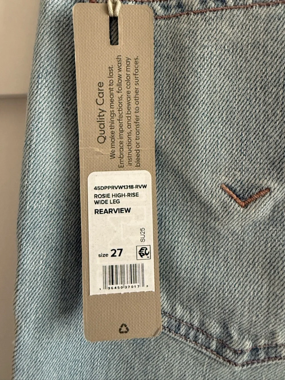 Hudson Jeans (Rosie) Pale Blue High-Rise Straight Leg Jeans Size 27 - Picture 6 of 14
